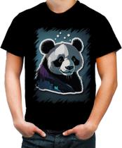 Camiseta Colorida Panda Com Roupa Estilosa 4 Camiseta Colorida Panda Com Roupa Estilosa 4