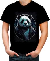 Camiseta Colorida Panda Com Roupa Estilosa 6