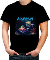 Camiseta Colorida Peixes no Aquário Translúcido Fish 1