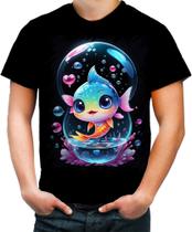 Camiseta Colorida Peixinho Feliz no Aquário Peixe 1 - Kasubeck Store