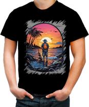Camiseta Colorida Pesca Esportiva Pôr do Sol Peixes 8 - Kasubeck Store