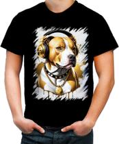 Camiseta Colorida Pitbull com Headphones 6