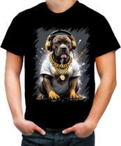 Camiseta Colorida Pitbull com Headphones 8 Camiseta Colorida Pitbull com Headphones 8