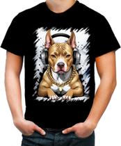 Camiseta Colorida Pitbull com Headphones 9 Camiseta Colorida Pitbull com Headphones 9