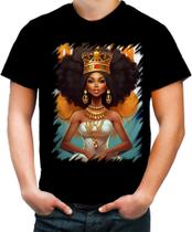 Camiseta Colorida Rainha Africana Queen Afric 8