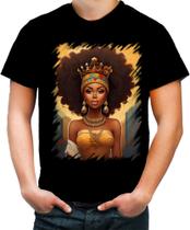 Camiseta Colorida Rainha Africana Queen Afric 9