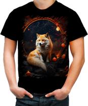 Camiseta Colorida Raposa Japonesa Kitsune Lenda 4