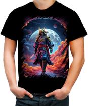 Camiseta Colorida Samurai Ronin Sunset Sem Mestre 4