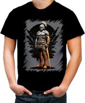 Camiseta Colorida Soldado Romano Império 8