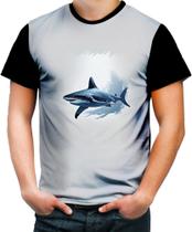 Camiseta Colorida Tubarão Shark Rei dos Mares 3 Camiseta Colorida Tubarão Shark Rei dos Mares 3
