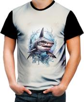 Camiseta Colorida Tubarão Shark Rei dos Mares 7 Camiseta Colorida Tubarão Shark Rei dos Mares 7