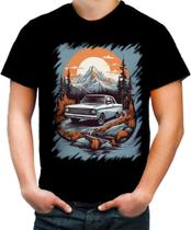 Camiseta Colorida Viagem na Floresta Retrô 7 Camiseta Colorida Viagem na Floresta Retrô 7