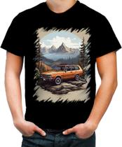 Camiseta Colorida Viagem na Floresta Retrô 8