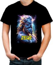 Camiseta Colorida Zeus Deus do Raio Olimpo Mitologia Grega 2 Camiseta Colorida Zeus Deus do Raio Olimpo Mitologia Grega 2