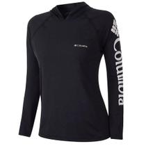 Camiseta Columbia Aurora Feminina com Capuz Preto