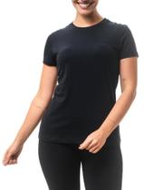 Camiseta Columbia Basica Bordado Preto Feminino