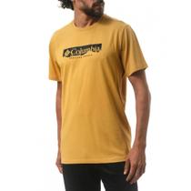 Camiseta Columbia Csc Box Treeline - masculino - amarelo queimado