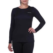 Camiseta Columbia Feminina Neblina Manga Longa Preto Camiseta Columbia Feminina Neblina Manga Longa Preto