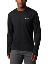 Camiseta Columbia Manga Longa Tech Trail Crew II Masculina Preta Camiseta Columbia Manga Longa Tech Trail Crew II Masculina Preta