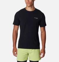 Camiseta Columbia Masculina Endless Trail Running Preta Camiseta Columbia Masculina Endless Trail Running Preta