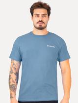 Camiseta Columbia Masculina Light Logo Azul Médio