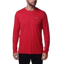 Camiseta Columbia Neblina UV Masculina Manga Longa - Vermelho Camiseta Columbia Neblina UV Masculina Manga Longa - Vermelho