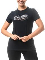 Camiseta Columbia Simply Scripted Preto Feminino Camiseta Columbia Simply Scripted Preto Feminino