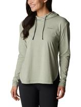 Camiseta Columbia Sun Trek Hooded Pullover - feminino - verde