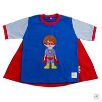 Camiseta com Capa Super Herói