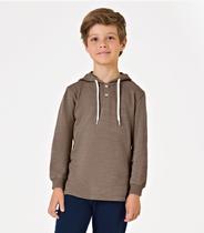 Camiseta Com Capuz Menino Flamé Trick Nick Marrom Camiseta Com Capuz Menino Flamé Trick Nick Marrom