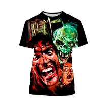 Camiseta Com Estampa 3D Do Filme De Terror Drácula, Moda De Verão, Gola Redonda, Manga Curta, Top