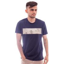 Camiseta com estampa masculina azul marinho M. Pollo