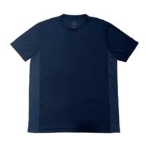 Camiseta com faixa em tecido poliester, cor marinho, marca basic+ tamanho p Camiseta com faixa em tecido poliester, cor marinho, marca basic+ tamanho p