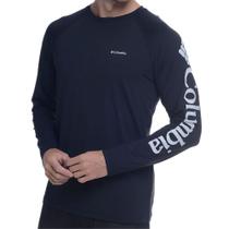 Camiseta Com Proteção M/L Aurora Estampa Manga Preto - Columbia Camiseta Com Proteção M/L Aurora Estampa Manga Preto - Columbia