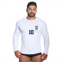 Camiseta Com Proteção Solar Uv Brasil 10