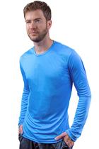 Camiseta Com Proteção UV 50+ Segunda Pele Térmica Manga Longa Tecido Termodry