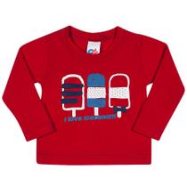 Camiseta com Proteção Vermelha Sorvetes Camiseta com Proteção Vermelha Sorvetes