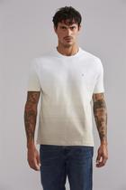 Camiseta Comfort Malha - Branco / Marrom Craft