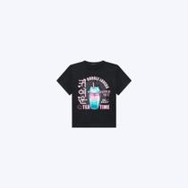 Camiseta Comfy Em Meia Malha Juvenil Menina Vic&Vicky 90355 Preto