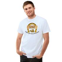 Camiseta Comitiva Pé Na Estrada Camisa Personalizada Blusa Adulto Algodão com Poliéster