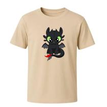 Camiseta Como Treinar Seu Dragão Banguela Estampada Manga Curta Algodão Tam. P ao G Masculina e Feminina