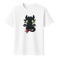 Camiseta Como Treinar Seu Dragão Banguela Estampada Manga Curta Algodão Tam. P ao G Masculina e Feminina