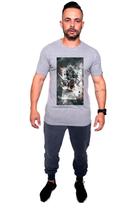 Camiseta confort Kruger's Concept Carta A - Masculino - G - Mescla