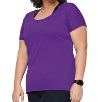 Camiseta Confortável Plus Size Dry Manga Curta Feminina Selene