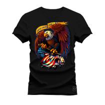 Camiseta Confortável Premium Estampada Aguia American