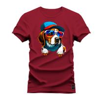 Camiseta Confortável Premium Estampada Dog Praiano