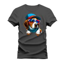 Camiseta Confortável Premium Estampada Dog Praiano