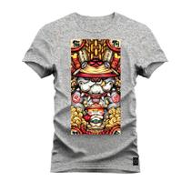 Camiseta Confortável Premium Estampada Gato Orietal