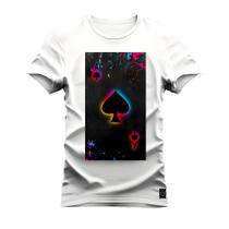 Camiseta Confortável Premium Macia Carta Black