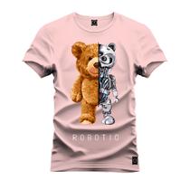 Camiseta Confortável Premium Macia Urso Robotic